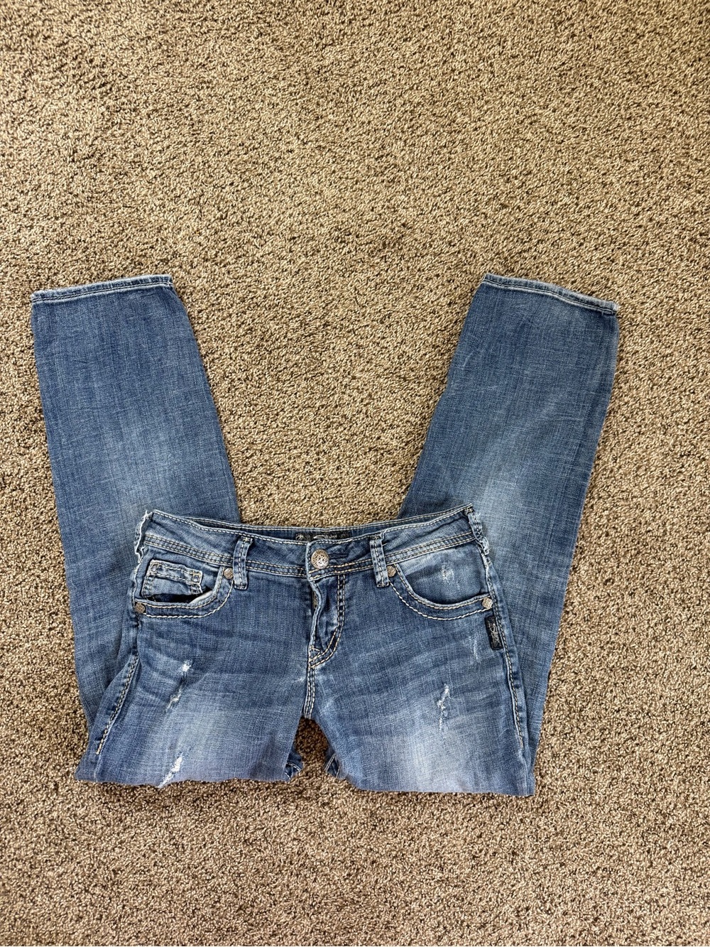 Silver Jeans Women's Medium Blue Boyfriend Jeans